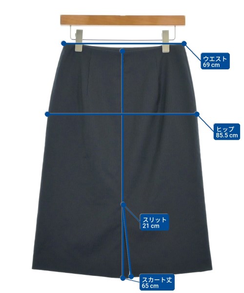 INDIVI（インディヴィ）ロング・マキシ丈スカート 紺 サイズ:40(L位) レディース/2200615015019