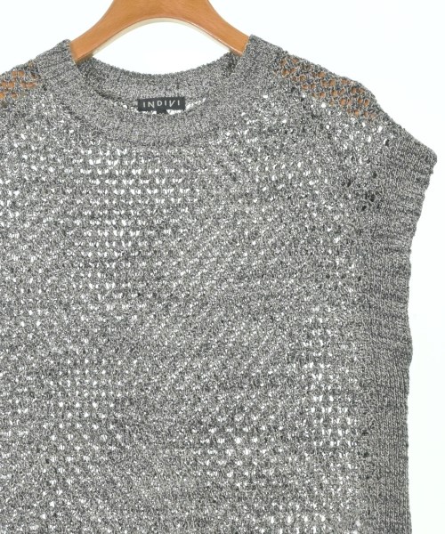 INDIVI（インディヴィ）ベスト グレー サイズ:38(M位) レディース/2200616900048