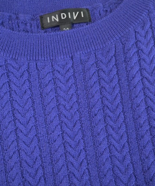 INDIVI（インディヴィ）ニット・セーター 青 サイズ:38(M位) レディース/2200617053118