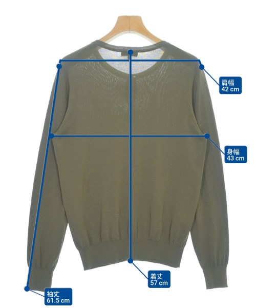 INDIVI（インディヴィ）ニット・セーター カーキ サイズ:38(M位) レディース/2200617053132