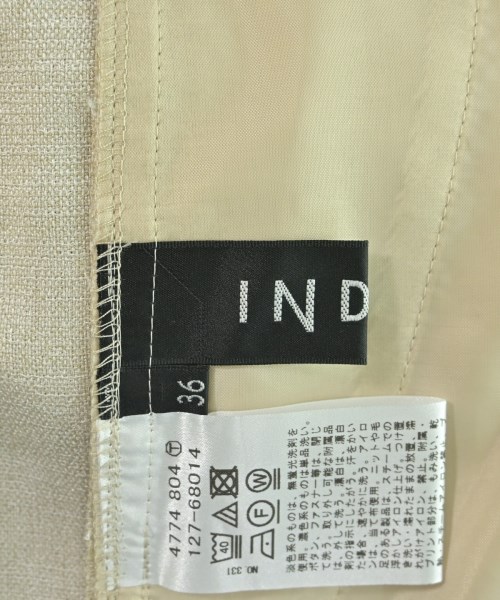 INDIVI（インディヴィ）スラックス ベージュ サイズ:36(S位) レディース/2200626572051