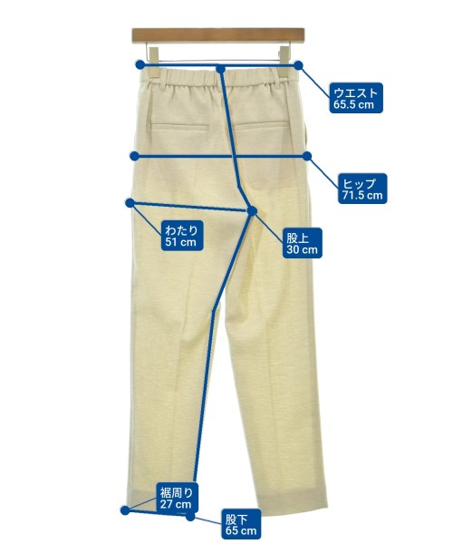 INDIVI（インディヴィ）スラックス ベージュ サイズ:36(S位) レディース/2200626572051