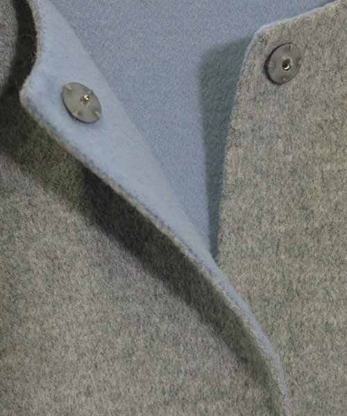 INDIVI（インディヴィ）ノーカラージャケット グレー サイズ:05(XXS位) レディース/2200613451031