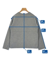 INDIVI（インディヴィ）ノーカラージャケット グレー サイズ:05(XXS位) レディース/2200613451031