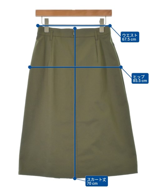 INDIVI（インディヴィ）ロング・マキシ丈スカート カーキ サイズ:40(L位) レディース/2200627828027