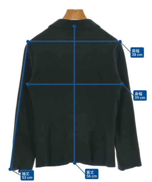 INDIVI（インディヴィ）カジュアルジャケット 黒 サイズ:38(M位) レディース/2200628774026