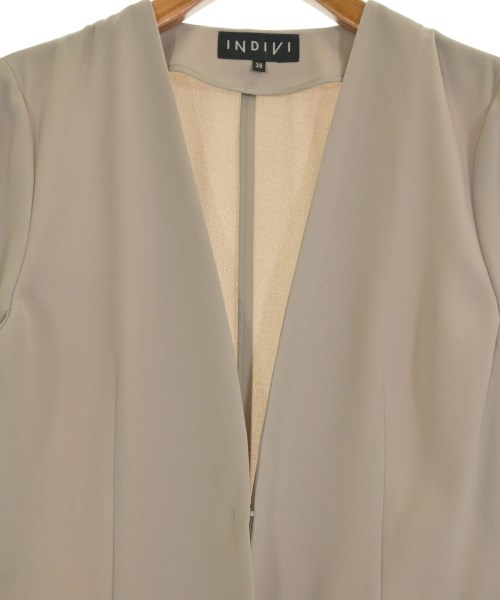 INDIVI（インディヴィ）ノーカラージャケット ベージュ サイズ:38(M位) レディース/2200616347041