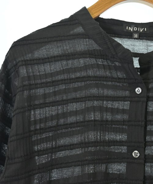 INDIVI（インディヴィ）カジュアルシャツ 黒 サイズ:38(M位) レディース/2200617281146