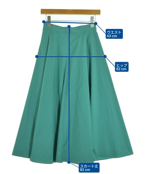 INDIVI（インディヴィ）ロング・マキシ丈スカート 緑 サイズ:36(S位) レディース/2200632148028