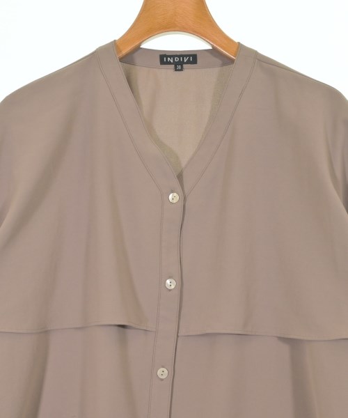 INDIVI（インディヴィ）ブラウス 茶 サイズ:38(M位) レディース/2200616866030