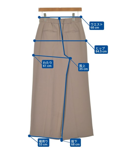 INDIVI（インディヴィ）スラックス 茶 サイズ:38(M位) レディース/2200616866047