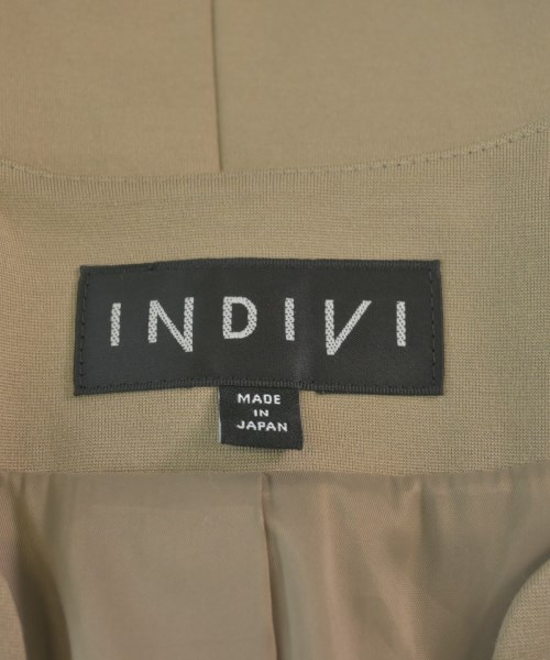INDIVI（インディヴィ）ノーカラージャケット ベージュ サイズ:34(XS位) レディース/2200611921017