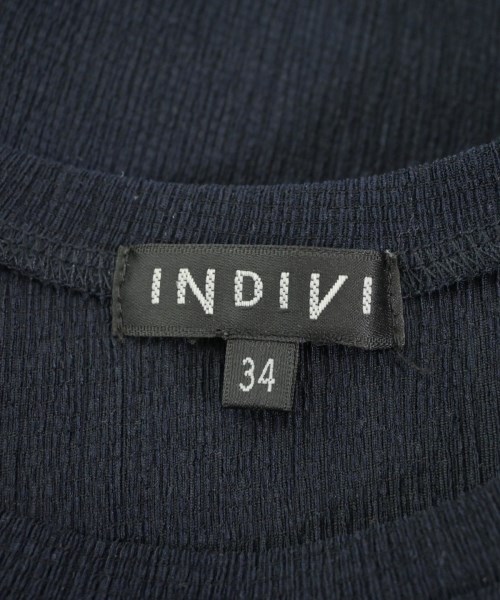 INDIVI（インディヴィ）Tシャツ・カットソー 紺 サイズ:34(XS位) レディース/2200612347106