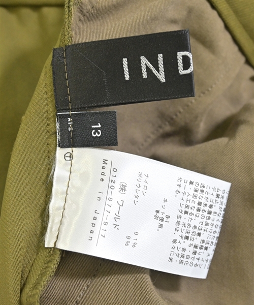 INDIVI（インディヴィ）スラックス カーキ サイズ:13(XL位) レディース/2200609103012