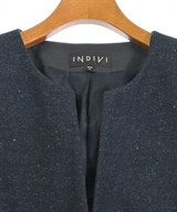 INDIVI（インディヴィ）ノーカラージャケット 紺 サイズ:36(S位) レディース/2200613385015