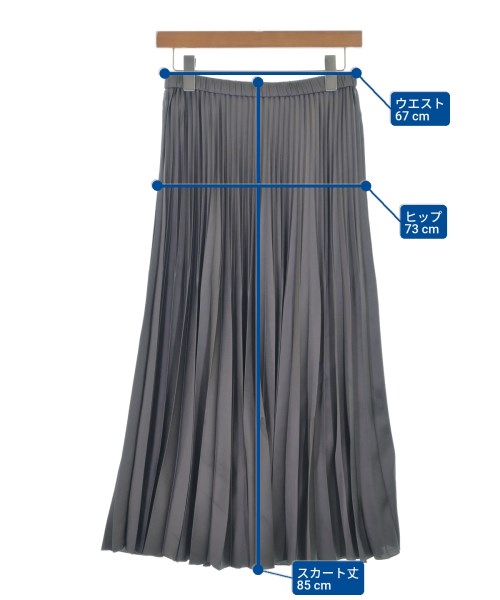 INDIVI（インディヴィ）ロング・マキシ丈スカート グレー サイズ:38(M位) レディース/2200613838047