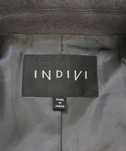 INDIVI（インディヴィ）ピーコート グレー サイズ:36(S位) レディース/2200608329017