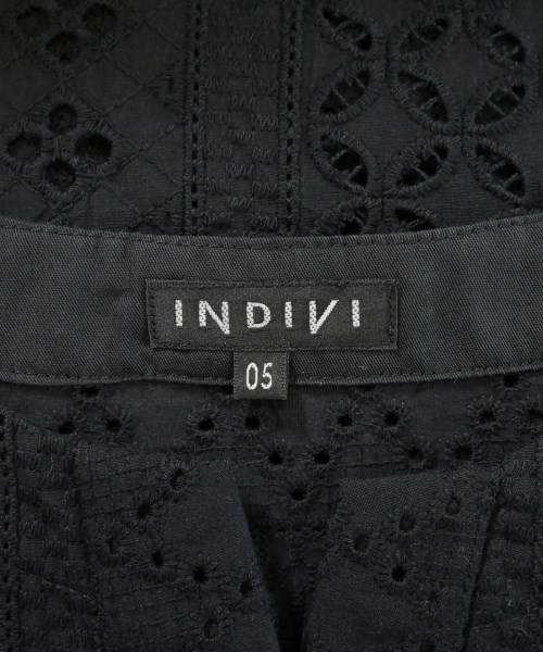 INDIVI（インディヴィ）ブラウス 黒 サイズ:05(XXS位) レディース/2200609195031