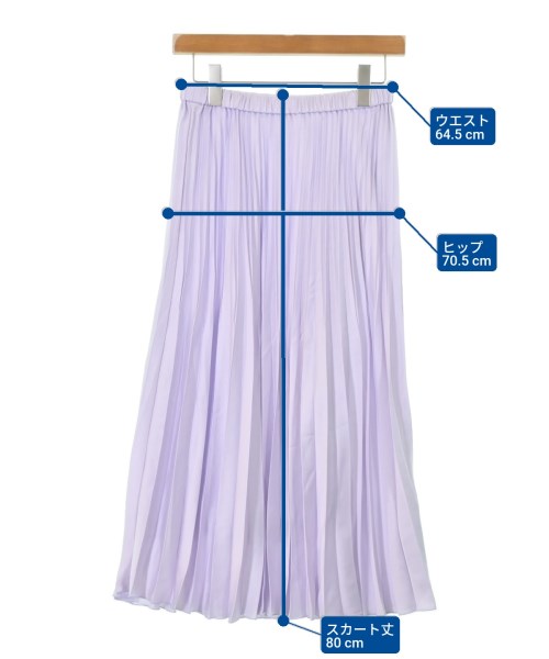 INDIVI（インディヴィ）ロング・マキシ丈スカート 紫 サイズ:38(M位) レディース/2200614318197