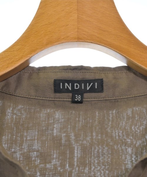 INDIVI（インディヴィ）ブラウス 茶 サイズ:38(M位) レディース/2200614318210