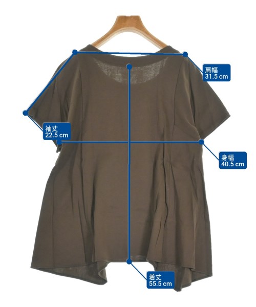INDIVI（インディヴィ）Tシャツ・カットソー 茶 サイズ:38(M位) レディース/2200614318227