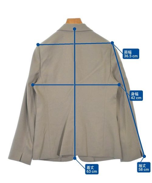 INDIVI（インディヴィ）テーラードジャケット ベージュ サイズ:38(M位) レディース/2200611536051