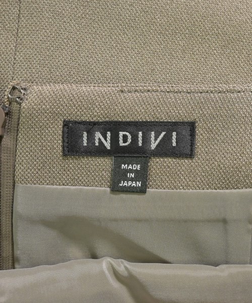 INDIVI（インディヴィ）ひざ丈スカート 茶 サイズ:40(L位) レディース/2200611536693
