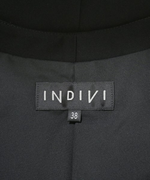INDIVI（インディヴィ）ノーカラージャケット 黒 サイズ:38(M位) レディース/2200616628010