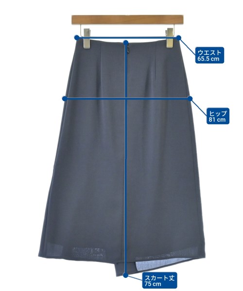 INDIVI（インディヴィ）ひざ丈スカート 青 サイズ:36(S位) レディース/2200616628027