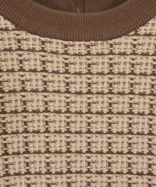 INDIVI（インディヴィ）ニット・セーター 茶 サイズ:38(M位) レディース/2200616628034