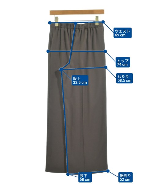 INDIVI（インディヴィ）スラックス 茶 サイズ:38(M位) レディース/2200609540923