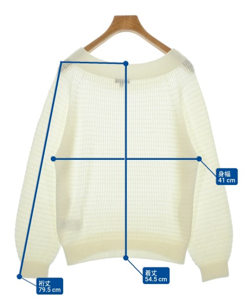 INDIVI（インディヴィ）ニット・セーター 白 サイズ:38(M位) レディース/2200611491190