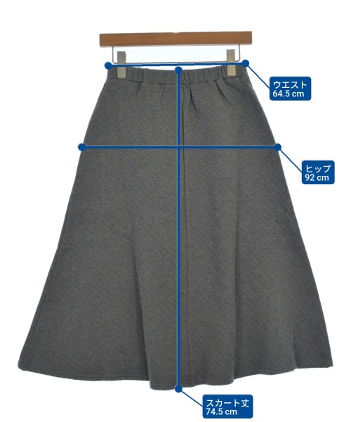 INDIVI（インディヴィ）ロング・マキシ丈スカート グレー サイズ:38(M位) レディース/2200619545161