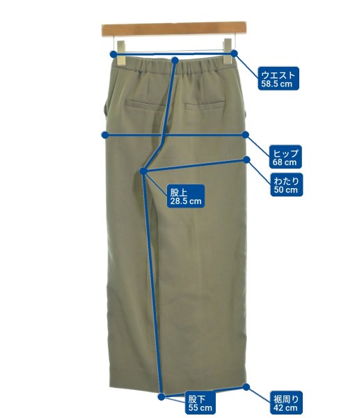 INDIVI（インディヴィ）スラックス カーキ サイズ:3(XXS位) レディース/2200619813024