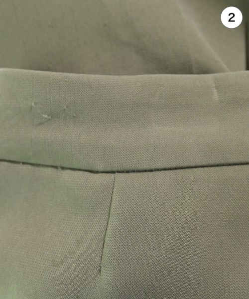 INDIVI（インディヴィ）スラックス カーキ サイズ:3(XXS位) レディース/2200619813024