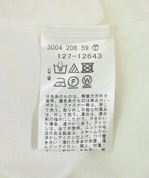 INDIVI（インディヴィ）Tシャツ・カットソー 白 サイズ:05(XXS位) レディース/2200619813031