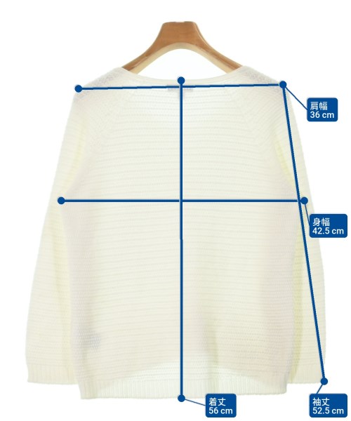 INDIVI（インディヴィ）ニット・セーター 白 サイズ:05(XXS位) レディース/2200619813055