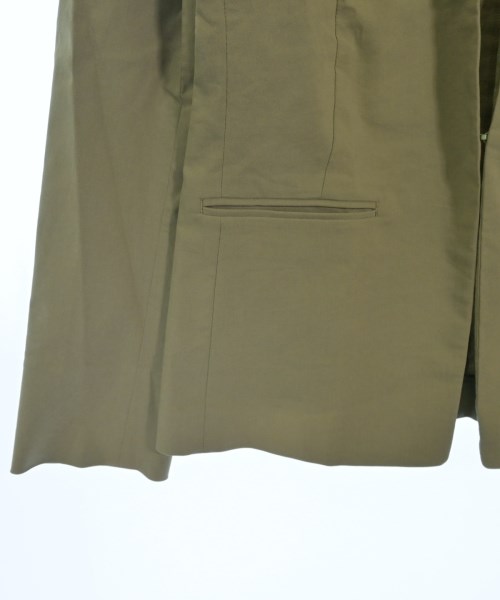 INDIVI（インディヴィ）ノーカラージャケット カーキ サイズ:38(M位) レディース/2200610435256