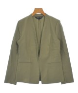 INDIVI（インディヴィ）ノーカラージャケット カーキ サイズ:38(M位) レディース/2200610435256