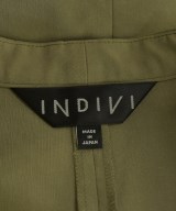 INDIVI（インディヴィ）ノーカラージャケット カーキ サイズ:38(M位) レディース/2200610435256