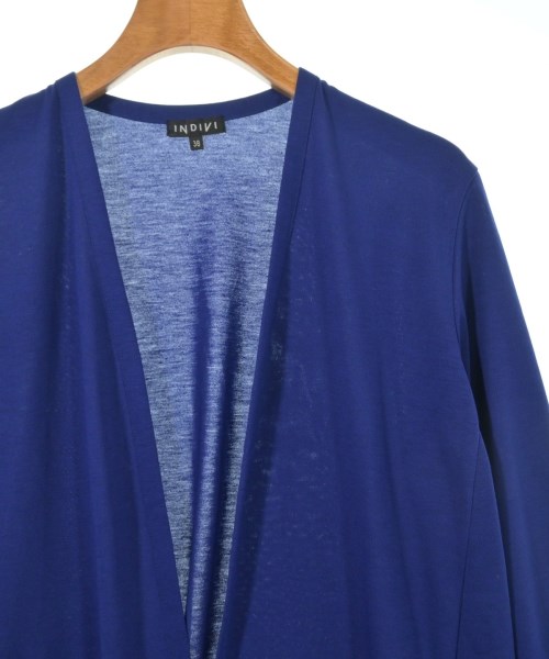 INDIVI（インディヴィ）カーディガン 青 サイズ:38(M位) レディース/2200611803030
