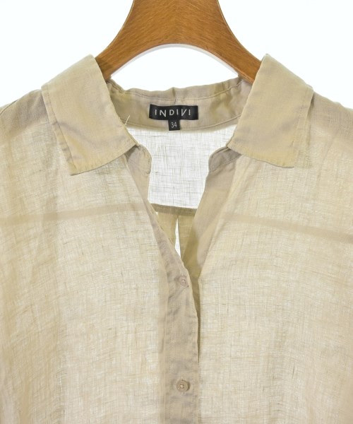 INDIVI（インディヴィ）カジュアルシャツ ベージュ サイズ:34(XS位) レディース/2200614073010
