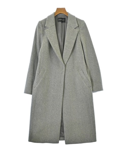 INDIVI(インディヴィ)チェスターコート グレー サイズ:36(S位)/2200669706079