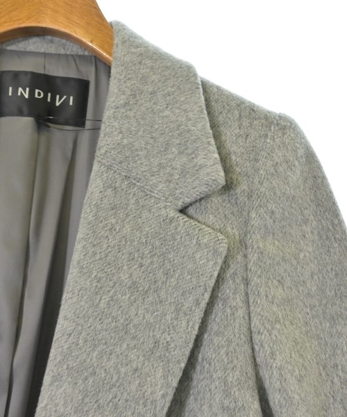 INDIVI（インディヴィ）チェスターコート グレー サイズ:36(S位) レディース/2200669706079
