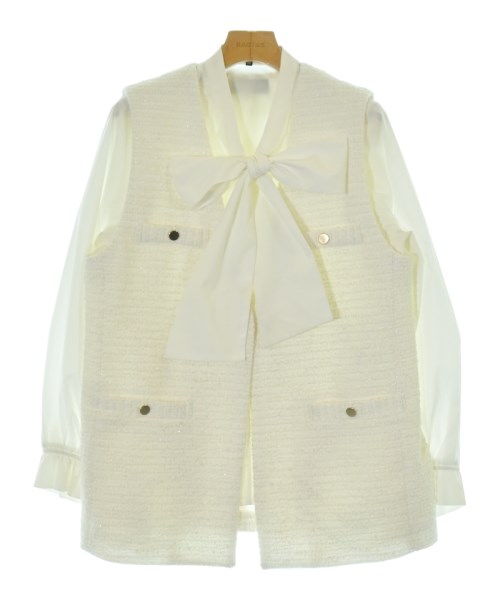 INDIVI(インディヴィ)ベスト 白 サイズ:38/38(M位)/2200667742017