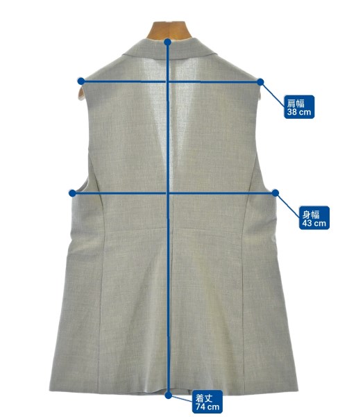 INDIVI（インディヴィ）ジャケット グレー サイズ:38(M位) レディース/2200667742024