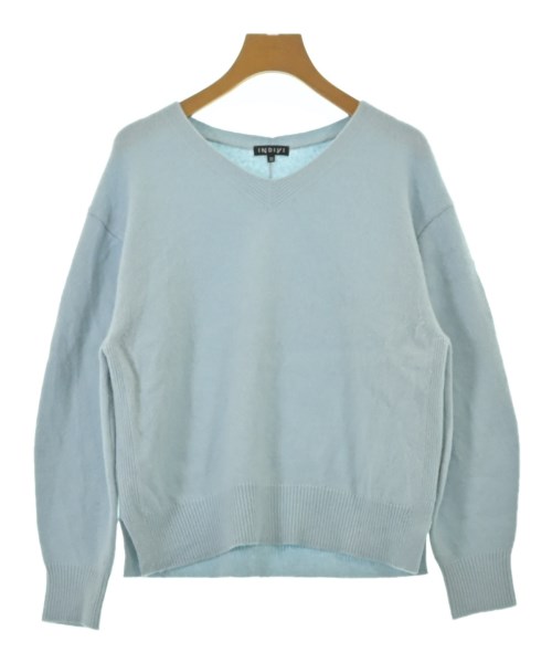 INDIVI(インディヴィ)ニット・セーター 青 サイズ:38(M位)/2200667742086