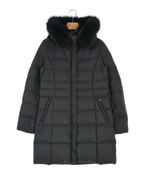 INDIVI(インディヴィ)ダウンコート 黒 サイズ:38(M位)/2200669777017