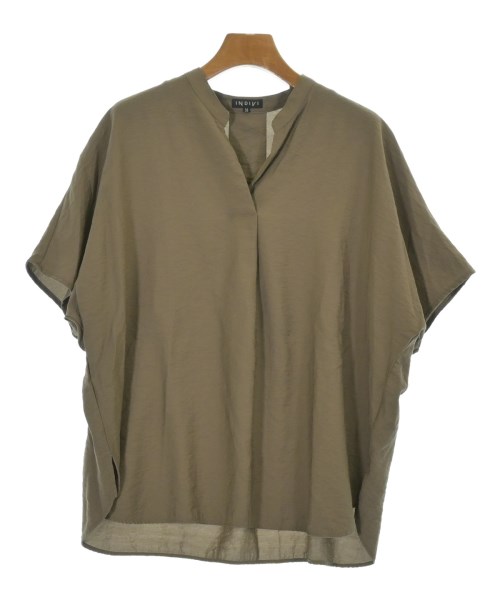 INDIVI(インディヴィ)ブラウス 茶 サイズ:F/2200671099152