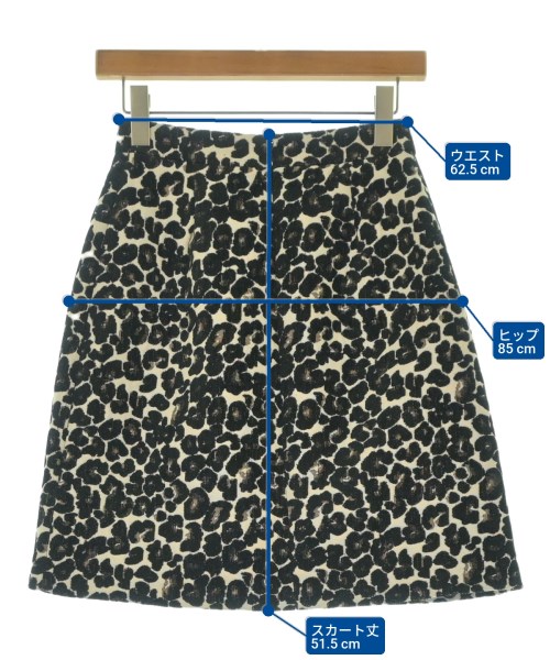 INDIVI（インディヴィ）ひざ丈スカート 白 サイズ:36(S位) レディース/2200674147065